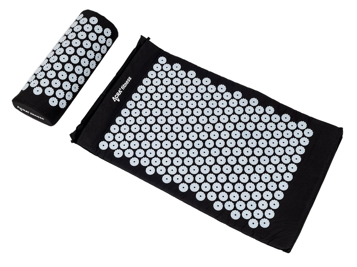 ACRA Akupresurní SET, masážní jógová podložka s polštářkem