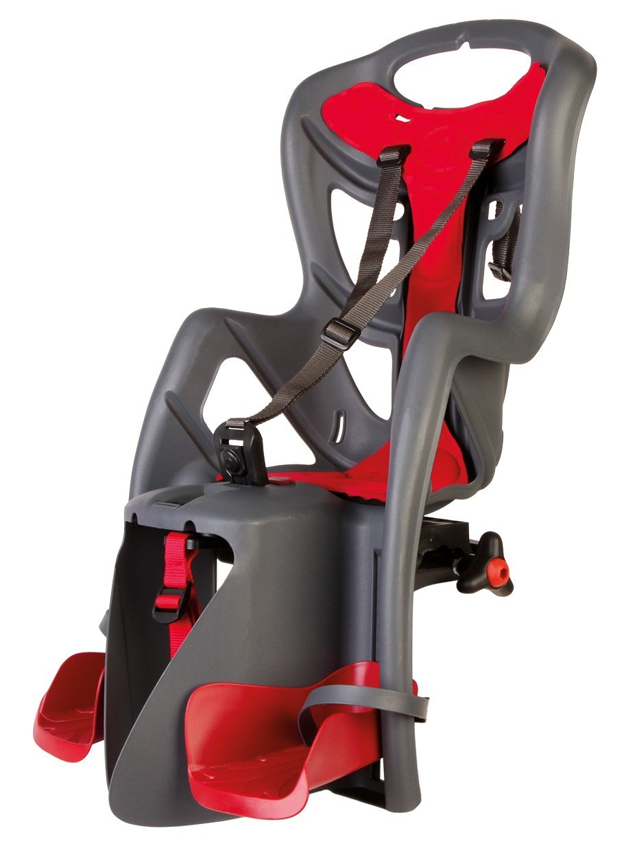 BELLELLI PEPE Dětská sedačka na kolo, upevnění na zadní nosič, šedá