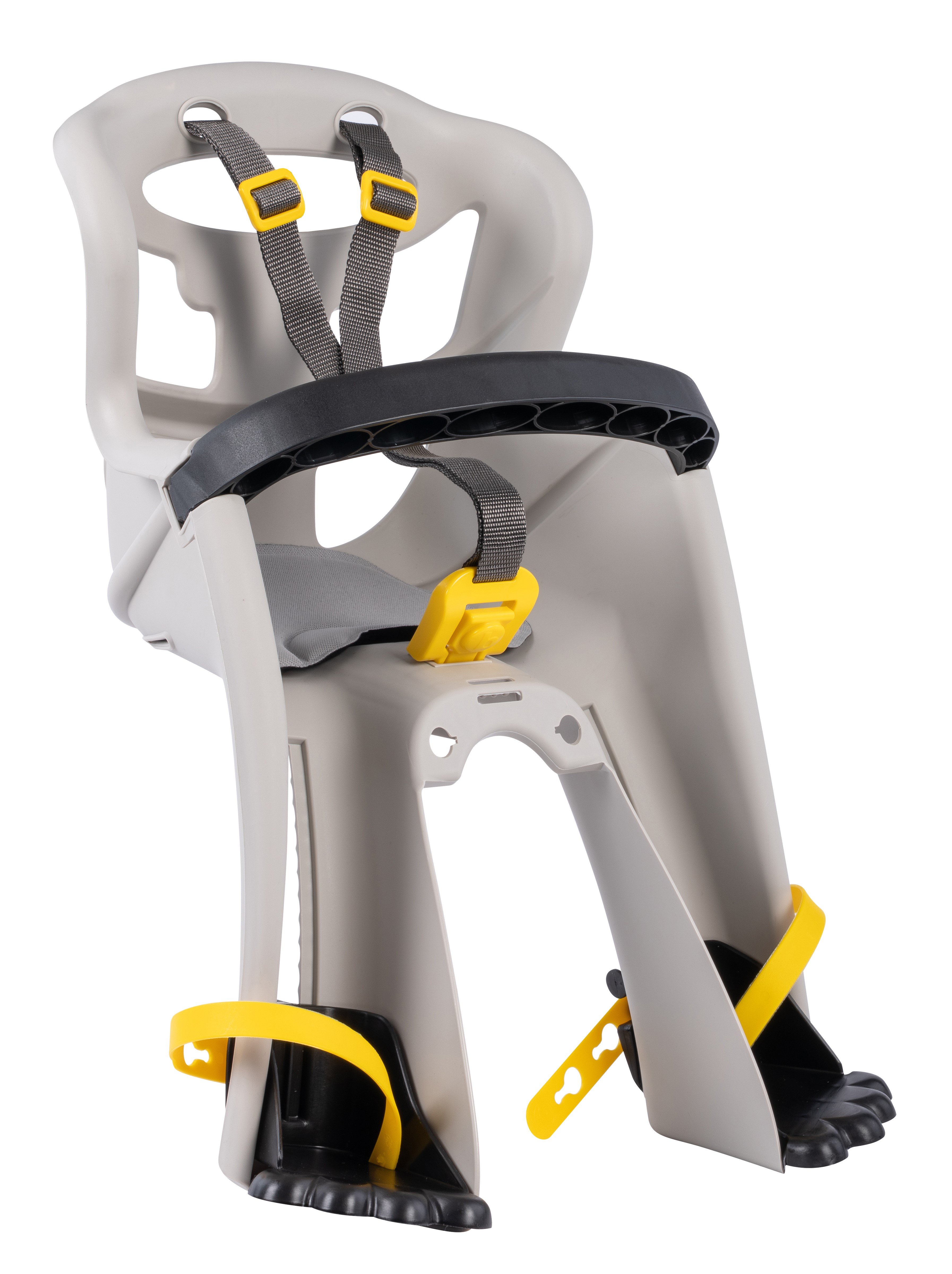 BELLELLI TATOO Dětská sedačka na kolo Handlefix, hedvábně šedá