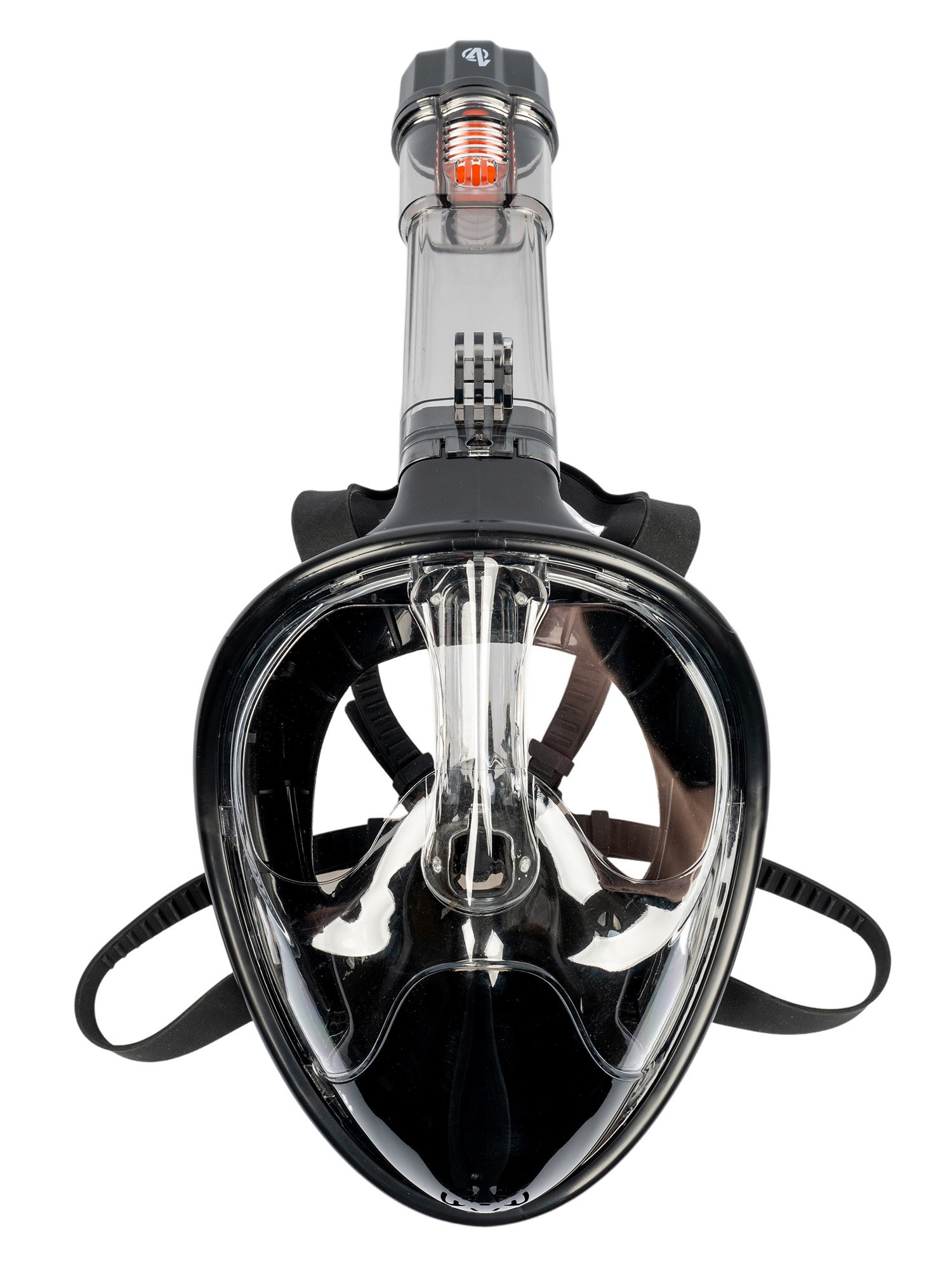 Šnorchlovací maska, černá, celoobličejová, velikost L/XL