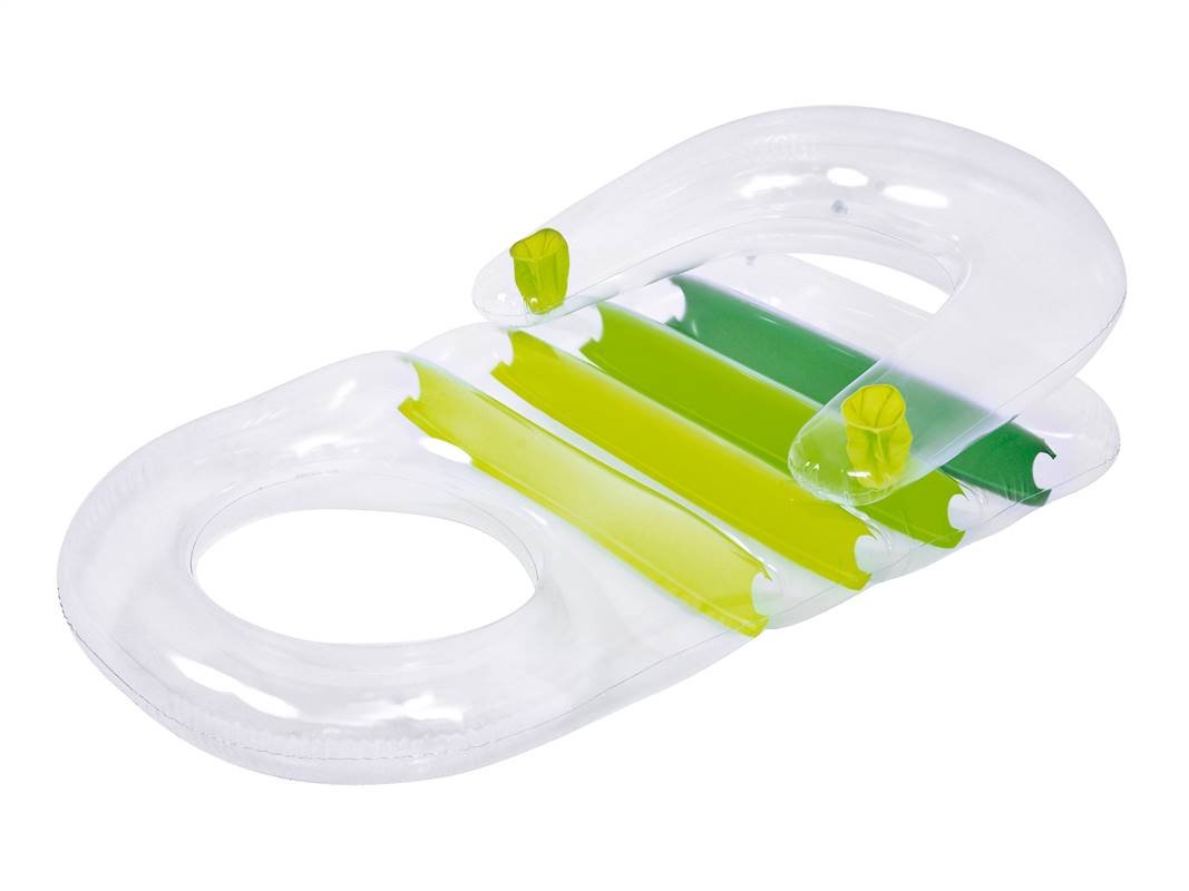 SUN CLUB Nafukovací lehátko s opěrkou zad, zelené