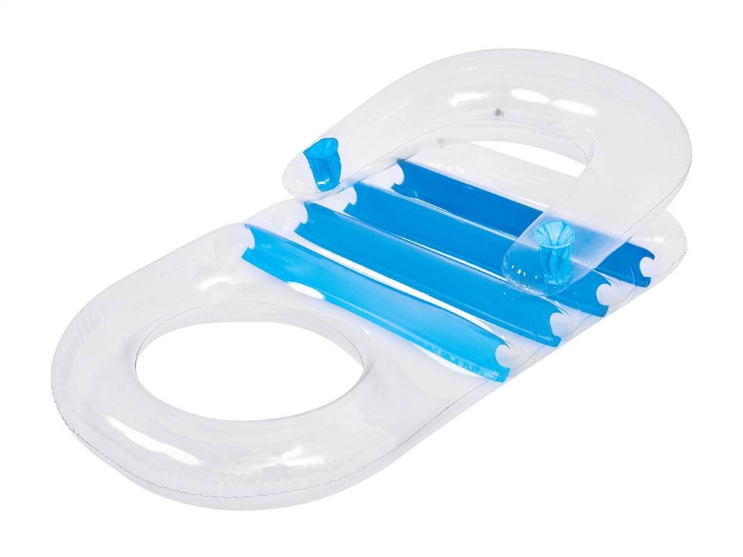 SUN CLUB Nafukovací lehátkou s opěrkou zad, modré