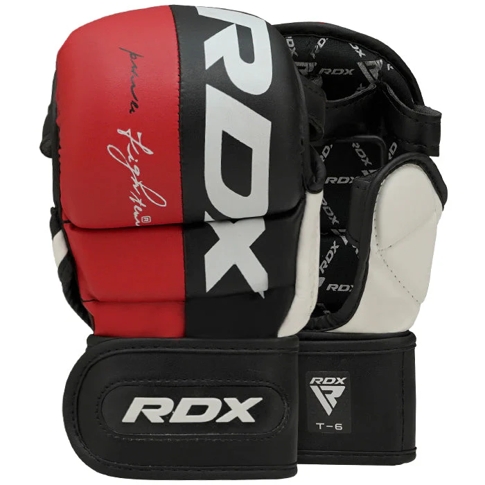 RDX Sparring rukavice T6 REX MMA červené, L