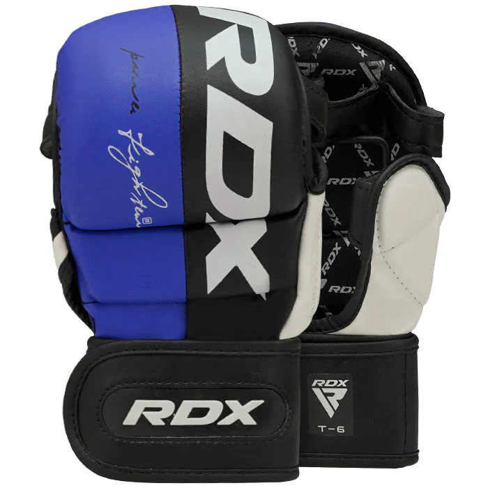RDX Sparring rukavice T6 REX MMA modré M