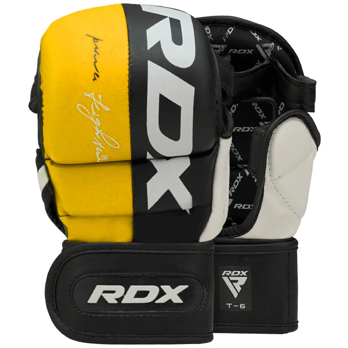 RDX Sparring rukavice T6 MMA žluté XL