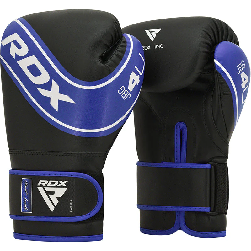 RDX Dětské boxerské rukavice 4B Robo, modro černé, 6 oz