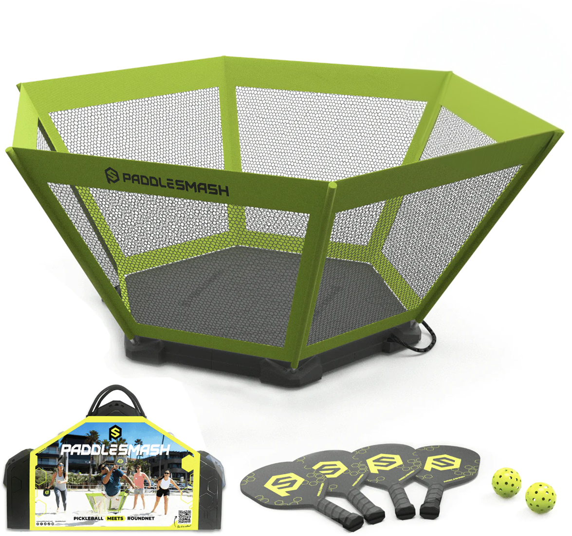 PaddleSmash sada - 4 rakety, herní pole, 2 míčky