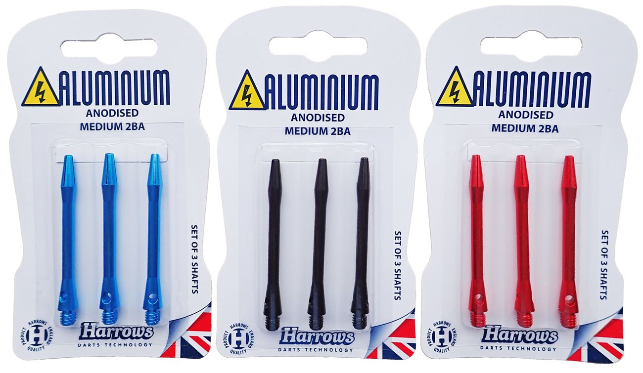 Náhradní násadky na šipky HARROWS ANOISED ALUMINIUM vel. S T74