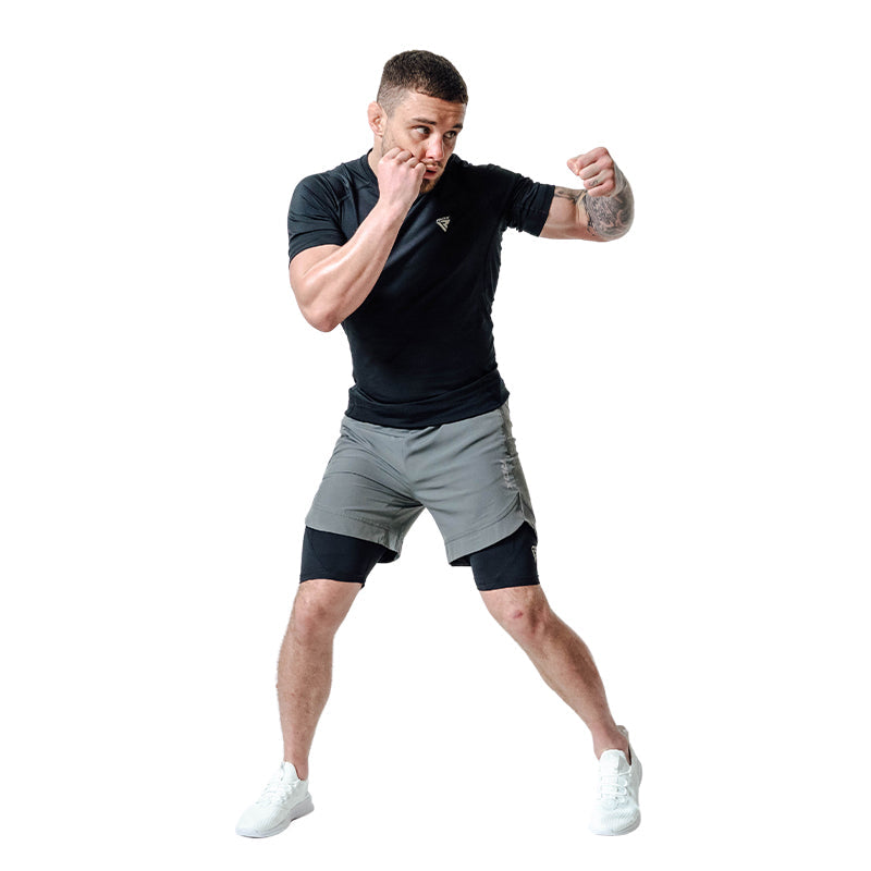 T16 Kompresní šortky MMA 2 v 1