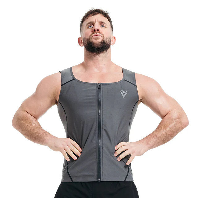 RDX Sauna vesta pánská SWEAT VEST M2, šedá XL