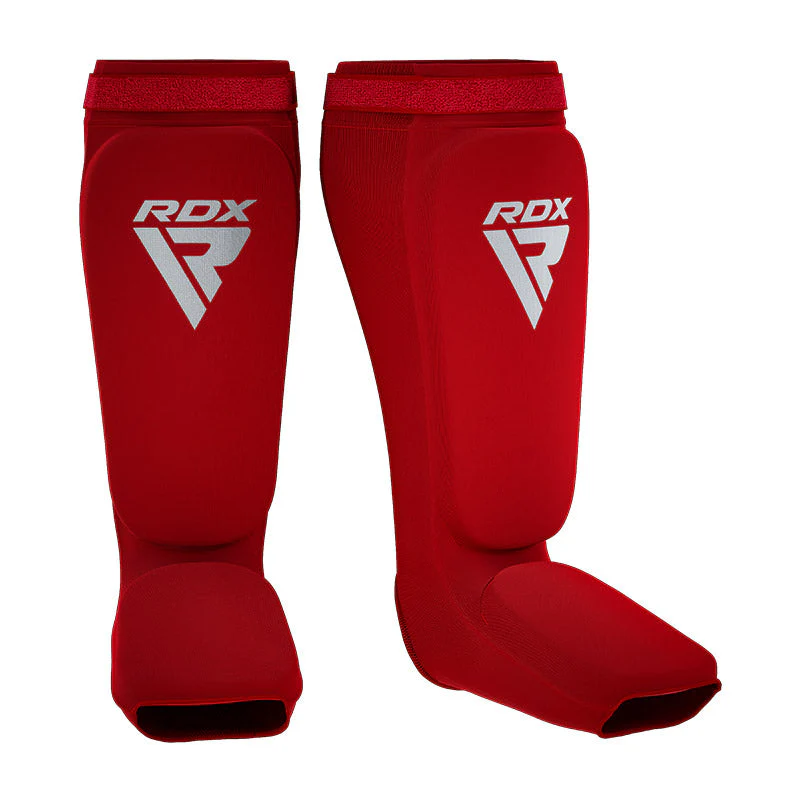 RDX Chrániče holení a nártů SIB HOSIERY SHIN INSTEP GUARD FOAM, červeno bílé S