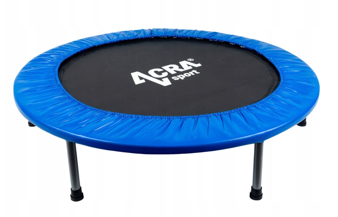 Trampolína 100 cm, pro vnitřní i venkovní použití - modrá