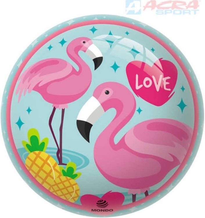 Míč potištěný FLAMINGO - plameňák 230 mm
