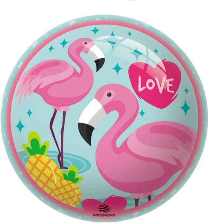 Míč potištěný FLAMINGO - plameňák 230 mm